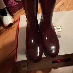 HUNTER RAIN BOOTS  original gloss burgundy